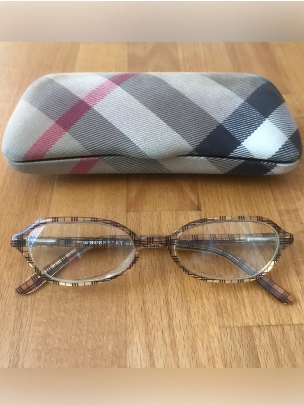 Burberry Eyeglasses B8423 Plaid Nova Check Frames Vintage